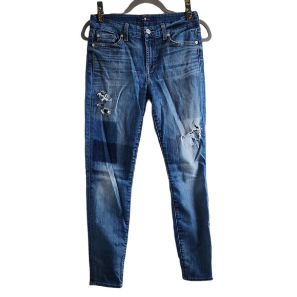 7 for all mankind distressed jeans - Picture 1 of 7